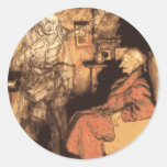 Marley and Scrooge Round Sticker
