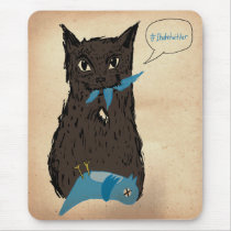 Marley Fish Hates Twitter Mousepads
