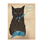 Marley Fish Hates Twitter Post Cards