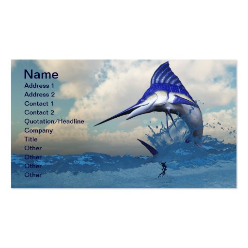 Marlin Business Card (front side)