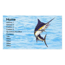 Marlin Fisherman Card business cards