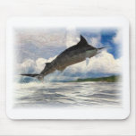 marlin painted mouse pad