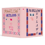 Marlow Outlaws OKLAHOMA U.S.A. Vinyl Binder