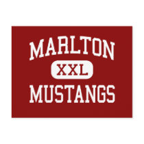 Marlton - Mustangs - Middle - Marlton New Jersey postcards by customteamsportswear Marlton - Mustangs - Middle - Marlton New Jersey postcards