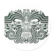 Maroi tattoo-stone round sticker