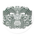 Maroi tattoo-stone round sticker