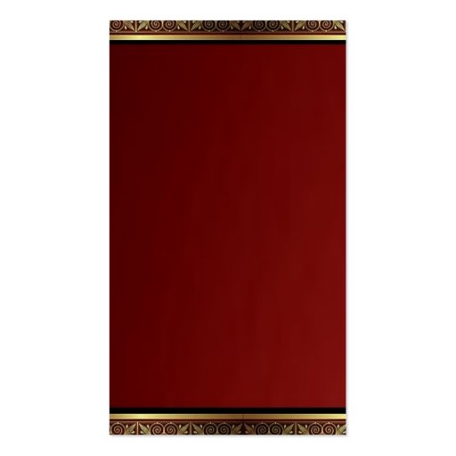 Maroon and Gold Accented Business Cards (back side)