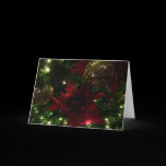Maroon and Gold Christmas Tree Card