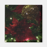 Maroon and Gold Christmas Tree Magnet