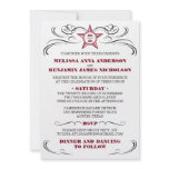 Maroon and White Southern Style Wedding Invitation