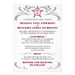 Maroon and White Southern Style Wedding Invitation