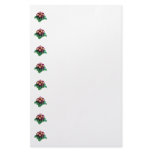 Maroon and Yellow Primroses Custom Stationery