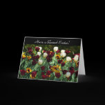 Maroon and Yellow Tulips Easter Card