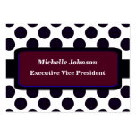Maroon Blue Colorful Circles business cards