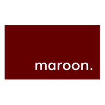 maroon. business card template