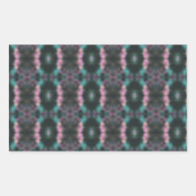 Maroon Chain Design Rectangle Stickers