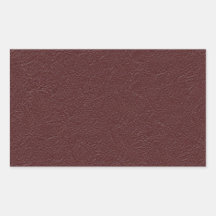 Maroon Leather Rectangle Sticker