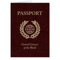 maroon passport card
