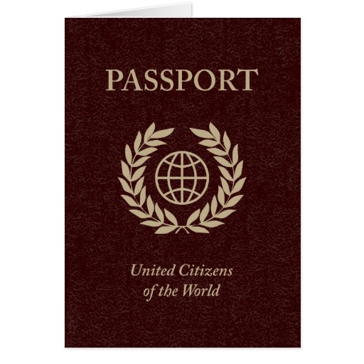 maroon passport card Zazzle