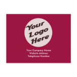 Maroon Red Business Postcard