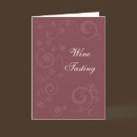Maroon Swirls Card cards