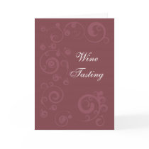 Maroon Swirls Card