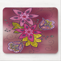 Maroon Tulip Mousepad mousepads