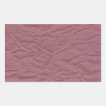 Maroon Wrinkled Paper Texture Rectangle Stickers