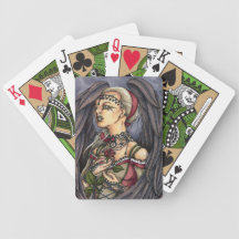 Marooned - Gothic Angel Portrait Bicycle Playing Cards
