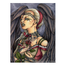 Marooned - Gothic Angel Portrait Post Card