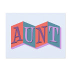 Marquee Aunt Postcard