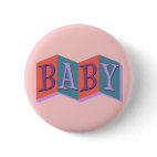 Marquee Baby Round Button