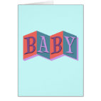 Marquee Baby Greeting Card