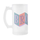 Marquee Brother Frosted Glass Mug
