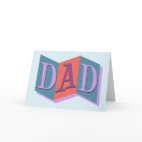 Marquee Dad Greeting Card