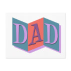 Marquee Dad Postcard