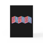 Marquee Father Greeting Card
