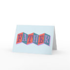 Marquee Father Greeting Card