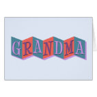 Marquee Grandma Greeting Card