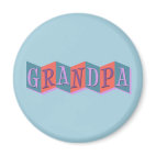 Marquee Grandpa Round Magnet