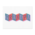 Marquee Grandpa Postcard