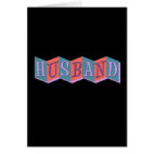 Marquee Husband Greeting Card