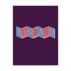 Marquee Husband Postcard