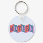 Marquee Mother Round Keychain