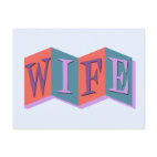 Marquee Wife Postcard