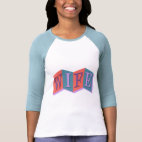 Marquee Wife Ladies 3/4 Sleeve Fitted Raglan