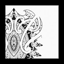 Marquesan Polynesian and Maori style art canvas prints