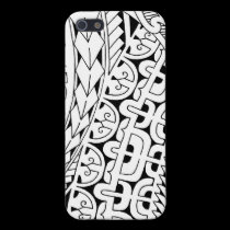 Marquesan tattoo design iphone cases