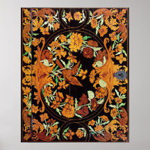 Marquetry box, English, c.1670 Posters