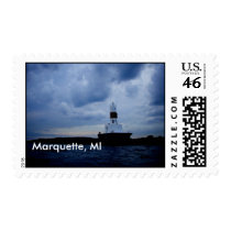 Marquette Breakwall Lighthouse Stamps by marquettedesigns Marquette Breakwall Lighthouse Stamps